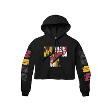 Load image into Gallery viewer, MARYLANDSOWN. 1 Year Anniversary Edition Crop Top Hoodie
